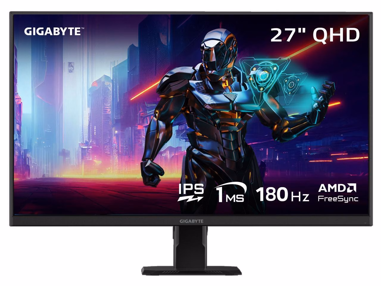 GIGABYTE 27" QHD 2K 1440P 180hz IPS with AMD FreeSync Premium 1ms HDR ready Gaming Computer Monitor GS27QA