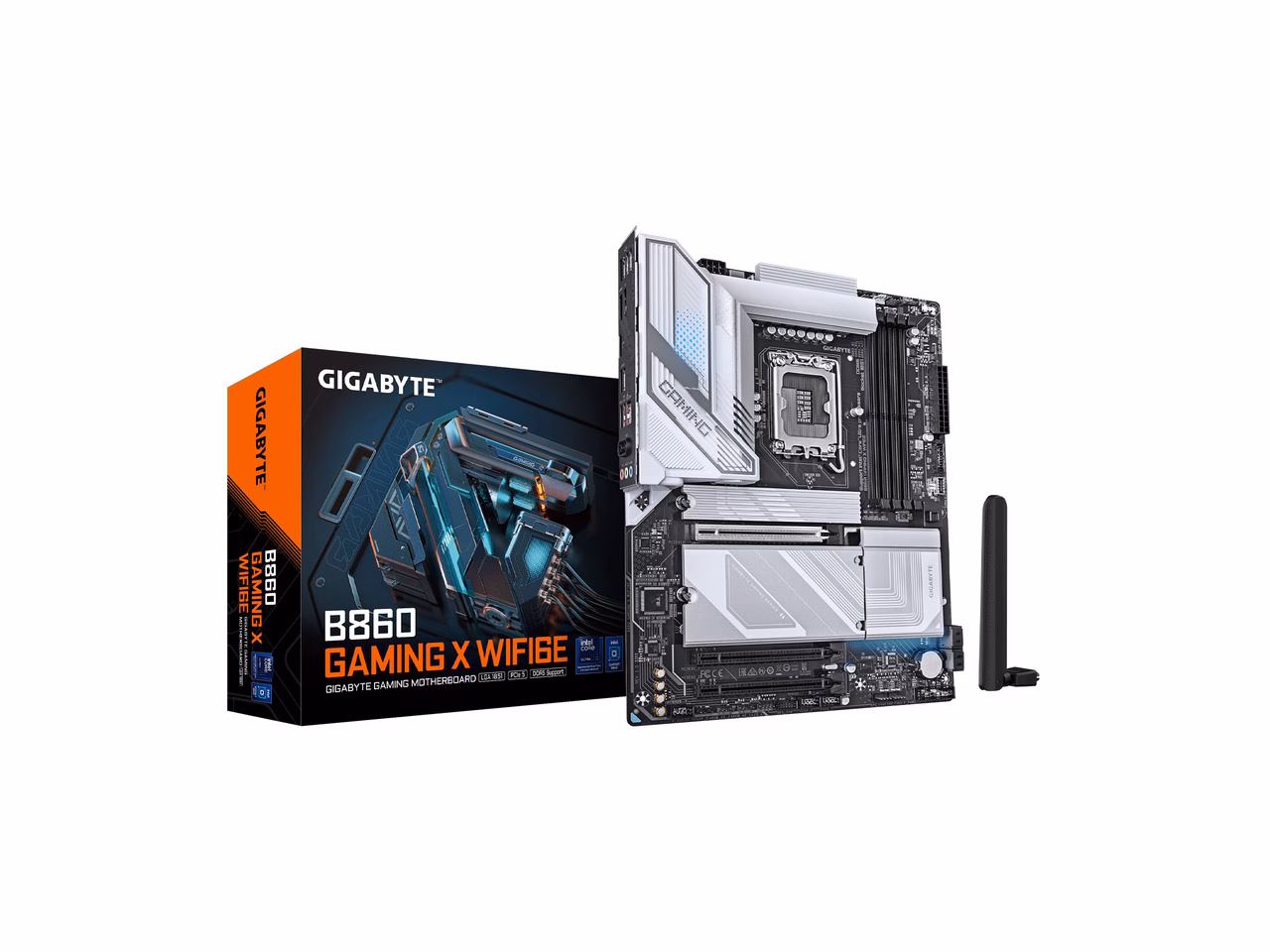GIGABYTE B860 GAMING X WIFI6E Intel Core Ultra (Series 2) LGA 1851 Motherboard, ATX, DDR5, 3x M.2, PCIe 5.0, USB-C, WIFI6E, 2.5GbE LAN, EZ-Latch